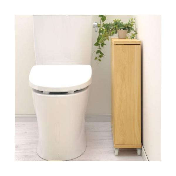 【完成品】 トイレラック スリム サニタリー 収納ラック 木製 トイレ 棚 トイレ収納ボックス 収納棚 おすすめ BKANTG000047