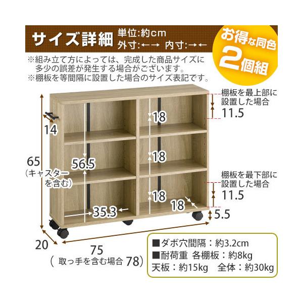 本棚 おしゃれ 収納 カラーボックス 押入れ キッチン ラック シェルフ 本棚 北欧 Brghm0160 デザイン家具通販like Ai シェルフ 隙間家具 キャスター cm 押入れ 隙間収納ラック 3段 北欧 2台セット 洗面所 薄型 ラック