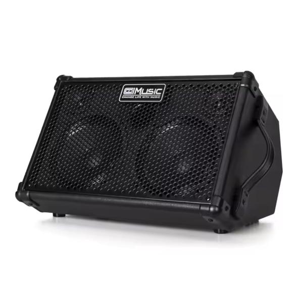 Coolmusic BP40D 充電式アコースティックギターアンプ エレキギターアンプ - キーボードアンプ 80W W/BT リバーブコーラスディレ