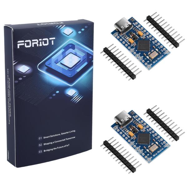 FORIOT 2個 Pro Micro 開発ボード モジュール Type-C インターフェース At-mega32U4 マイクロコントローラ モジュー