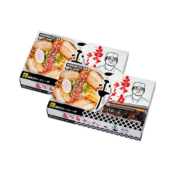 喜多方ラーメン「一平」醤油味4食 ALC-04×2