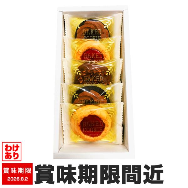 訳あり Wベイクドクッキー 5個 WBC-5 スイーツ 焼き菓子 賞味期限間近