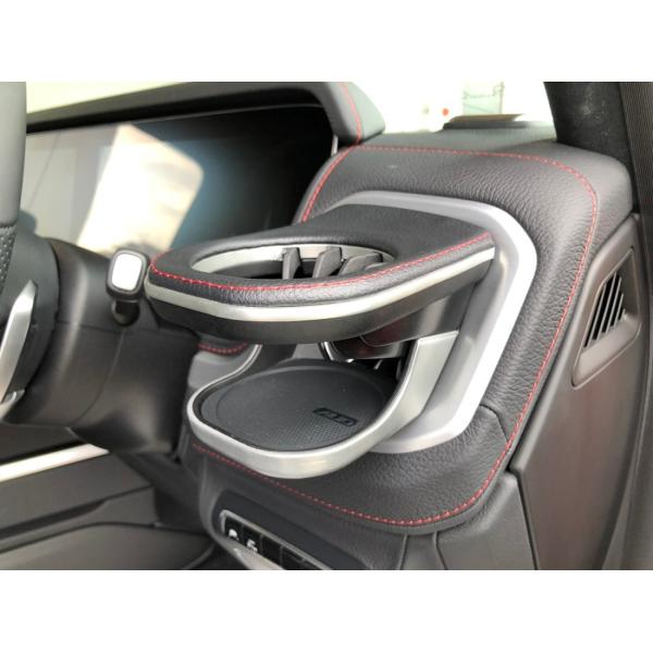 AZUTO Mercedes Benz W463A/W465 2018〜 G-Class ドリンクホルダー　レザー/レッドステッチ仕様　左右セット　MHG-033　カップホルダー
