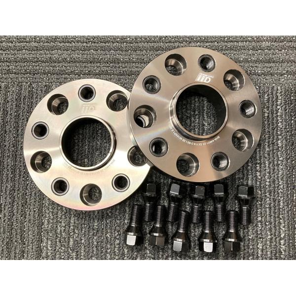 iiD ホイールスペーサー25mm   MercedesBenz 　AUDI　 BHAシリーズ M14x1.5ボルト 5H112 66.5Φ 鍛造 ガンメタリックカラー