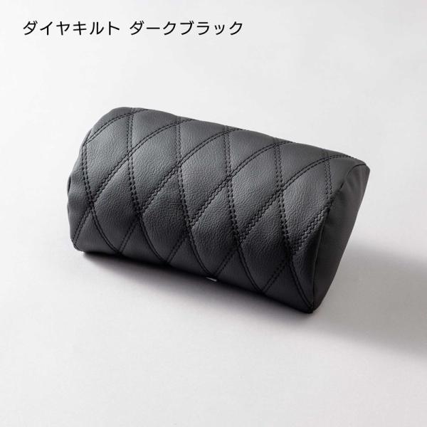 CABANA カバナ　NEWネックパッド　半月型　ダイヤキルト刺繍　ルースターレッド　ダークブラック
