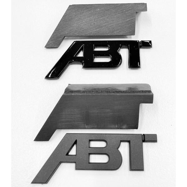 ABT アプト エンブレム　フロントグリル用　ブラック　両面テープ固定タイプ