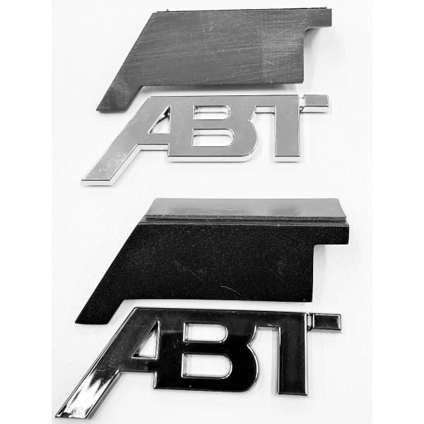 ABT アプト エンブレム　フロントグリル用　クローム　両面テープ固定タイプ
