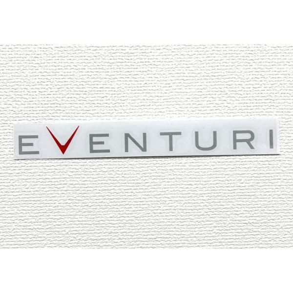 EVENTURI　イベンチュリ　オリジナルステッカー　シルバーロゴ　約21ｃｍ　本国正規輸入品