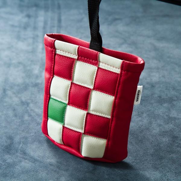 CABANA カバナ　小物入れ　チェッカー　イタリアカラー　トリコロール
