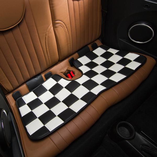 CABANA カバナ　ロングシート　チェッカー　PVCレザー　クッション　BMW MINI　R50/52/53/55/56/57　F54/55/56/57/60