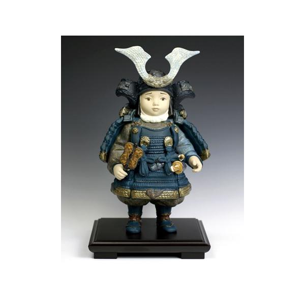 リヤドロ（Lladro リアドロ 陶器人形 置物） 限定品/少年 若武者(BLUE