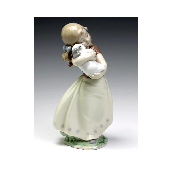 リヤドロ　かわいい！　8531　少女　犬 リヤドロ かわいい！ 8531 少女 犬 リヤドロ（Lladro リアドロ