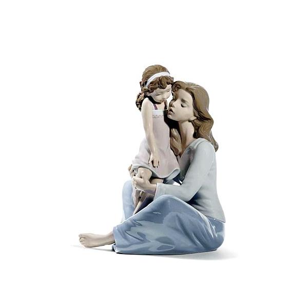 リヤドロ（Lladro リアドロ 陶器人形 置物） 母と子 ママとおしゃべり