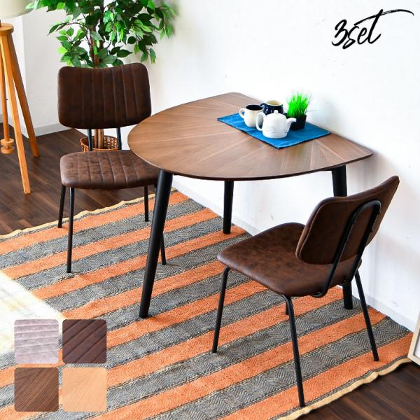 彫刻付き木製半月型テーブル bonir-yhs_71189-90-61454-55