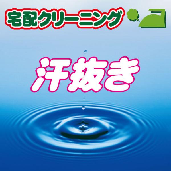 クリーニングとご一緒に汗や臭いに効果的なあせぬきはいかがでしょうか？１点に付き５００円です。オプション加工は他にもあります。衣類に合わせた加工をお勧めします。※詰め放題セットご購入の方のみご利用頂けます。加工単品ではご利用できません。クリー...