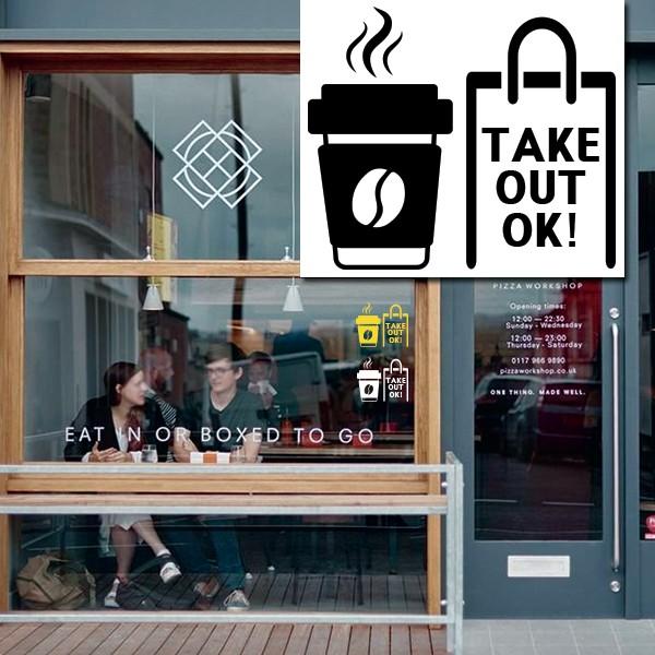 ウォールステッカー カフェ風 テイクアウト 持ち帰り コーヒー 飲み物 食べ物 デコ クリスマス おしゃれ シール ステッカー お店 カフェ 転写式 バーガー Sw Takeout2 インテリア雑貨店 Bonitashop 通販 Yahoo ショッピング