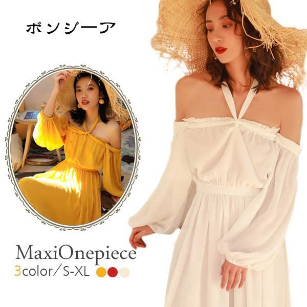 マキシワンピース マキシ丈 リゾット 春ワンピ フラワー レトロ パフスリーブ 夏 レディース 大人 カジュアル おしゃれ 可愛い吊り Y ボンジーア 通販 Yahoo ショッピング