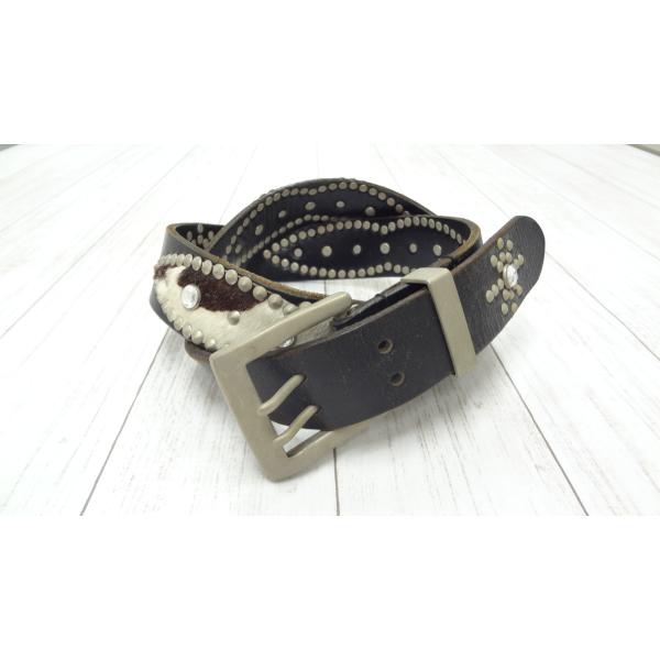 BURBERRY LONDON スタッズベルトキュロット ブラック バーバリー