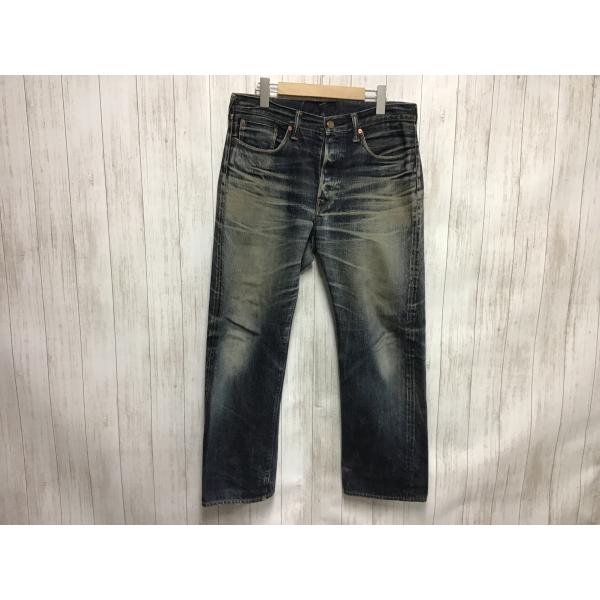 tornado mart ワックスフレアコーティングデニム 鬼ヒゲ TORNADO MART Faint flower design. pants