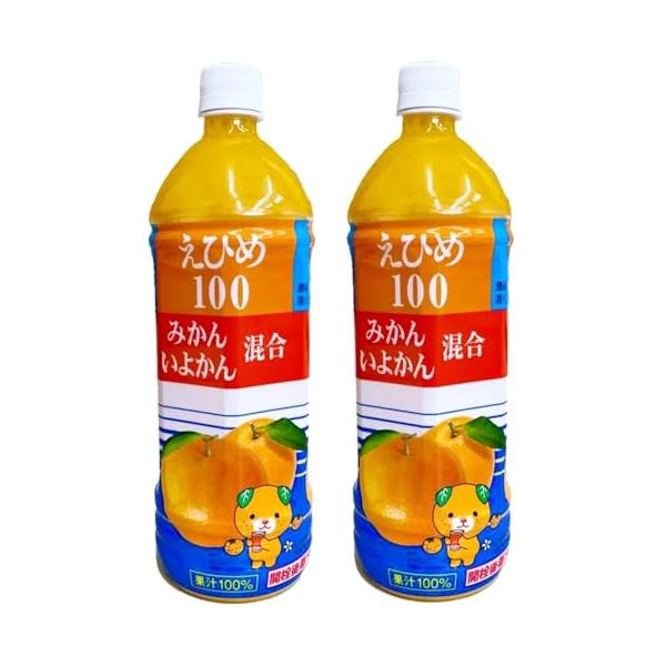 えひめ１００みかんいよかん混合 ［1000ml × ６本］✖️ ２箱 えひめ100 みかん いよかん混合ジュース1000ml x 2 可愛いみきゃん