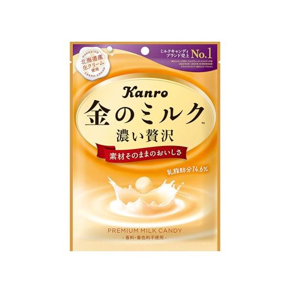 「カンロ 金のミルクキャンディ 80g×6袋」▼4580798039735▼（商品説明）あめ/80グラム×6袋/-・Size:80グラム×6袋・プラスチック