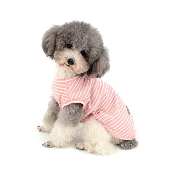 他サイト： ZUNEA ペット 犬服 Tシャツ 夏 ボーダー柄 ベスト 涼しい 小型犬 柔らかい 綿製 タンクトップ 猫服 おしゃれの商品画像