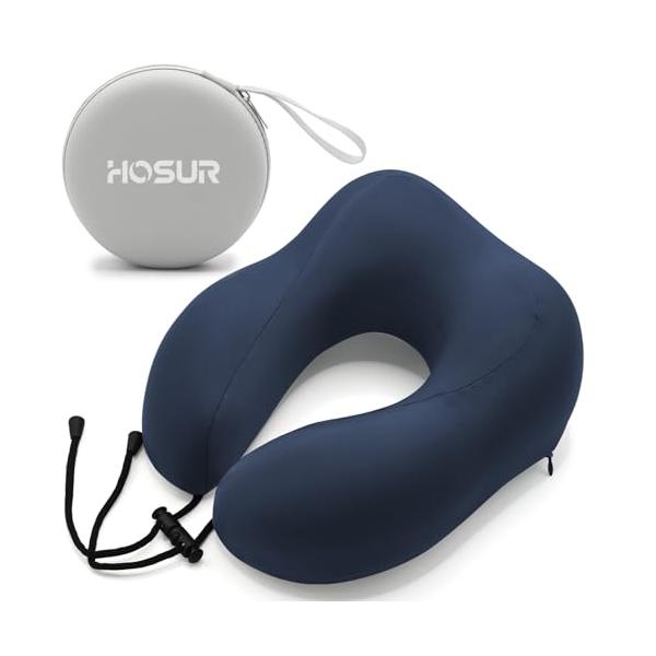 HOSUR ネックピロー 携帯枕 U型まくら 高密度 ひんやり 変形しにくい