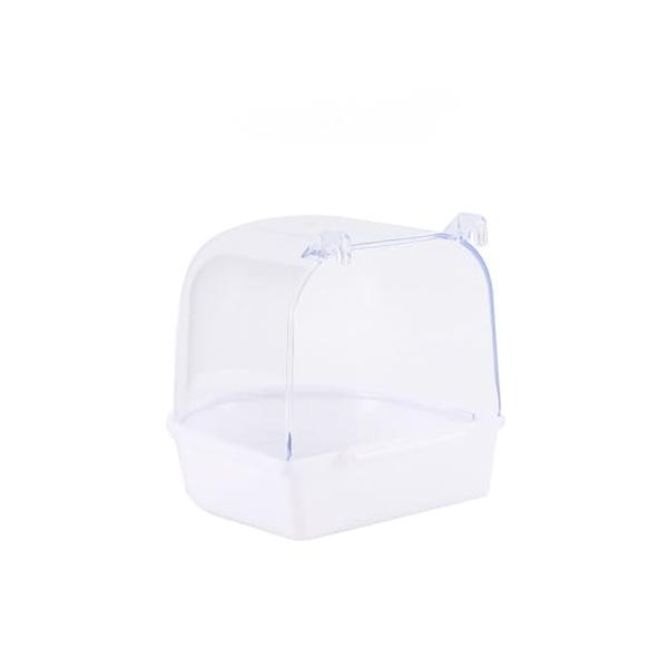 「ideamall 鳥 水浴び 容器 外付け式 取り付け簡単 インコ 文鳥 小鳥 バードバス (ホワイト)」▼4582637282876▼（商品説明）ホワイト/-/id・Color:ホワイト・パッケージ個数:1・健康維持羽根に積もるホコリや...