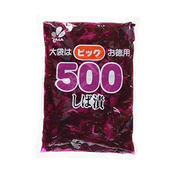 「新進 ビッグ500 しば漬 500g」▼4901602171562▼（商品説明）-/500グラム (x 1)/-・Size:500グラム (x 1)・パッケージ個数:1・内容量:500g・原材料:きゅうり(中国)、なす、しそ、しょうが、み...