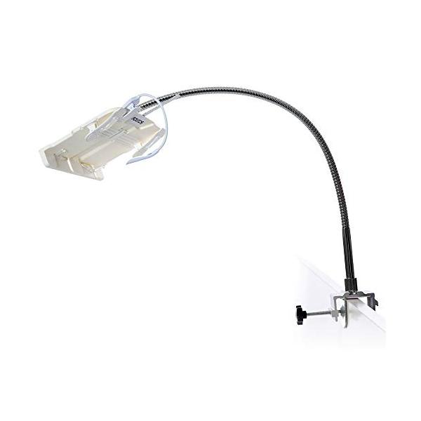 「ROUNDS ベッドブックアーム 寝ながら読書 ブックエンド ブックスタンド ブックアームスタンド タブレットアーム タブレットスタンド 書見台」▼4589860660150▼（商品説明）ホワイト/-/-・Color:ホワイト・パッケージ...