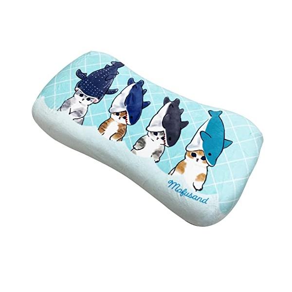 MORIPiLO 低反発クッション 腰枕 モフサンド サメにゃん (ミニ