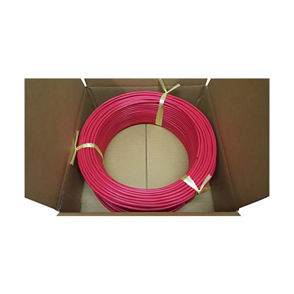 日本製線　Cat5e UTPケーブル　LANケーブル　赤　レッド　約158m 日本製線 高性能ギガビット伝送対応LANケーブル （Cat5e) 100m巻(赤色