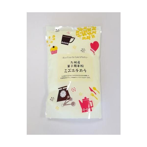 「プティパ 九州産菓子用米粉 ミズホチカラ 500g」▼4571382551993▼（商品説明）原材料：うるち米（熊本県産）・商品サイズ(高さx奥行x幅):5.5cm×29cm×18cm商品紹介  九州産のうるち米ミズホチカラを100%使用...
