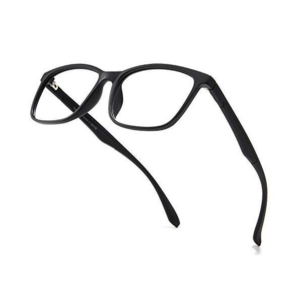 他サイト： [Cyxus] ウェリントン型メガネ（軽量TR90） ブルーライトカット メガネ pcメガネ UVカット 男女兼用（ブラの商品画像