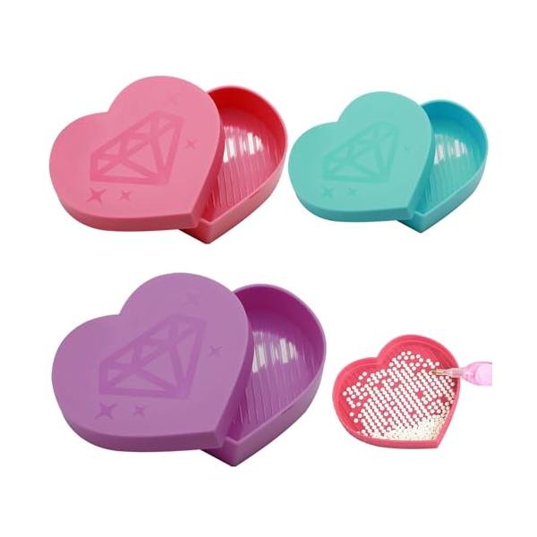 ダイヤモンドアート♡トレイ♡セット♡ PAVIKEビーズトレイ 蓋付き3点セットダイヤモンドアート トレイ