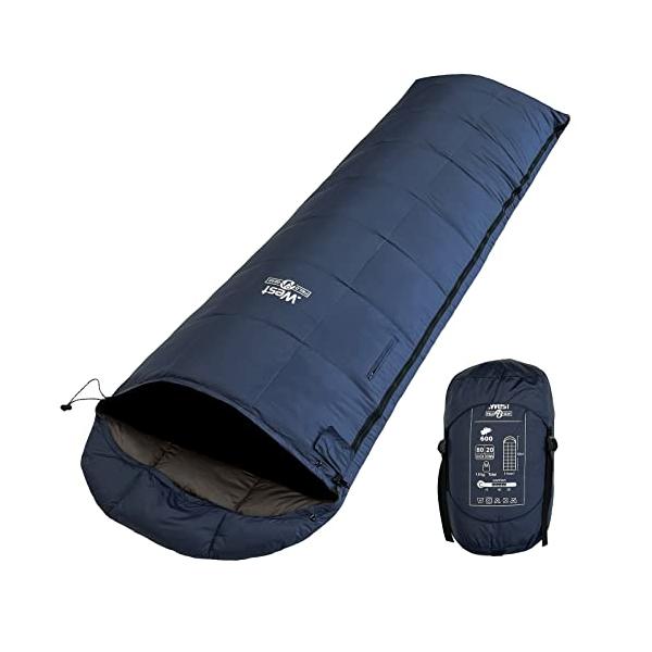 .West 寝袋 ダウン コンパクト 限界使用温度-5℃ 2個セット Amazon.co.jp: 寝袋 シュラフ オールシーズン キャンプ ダウン