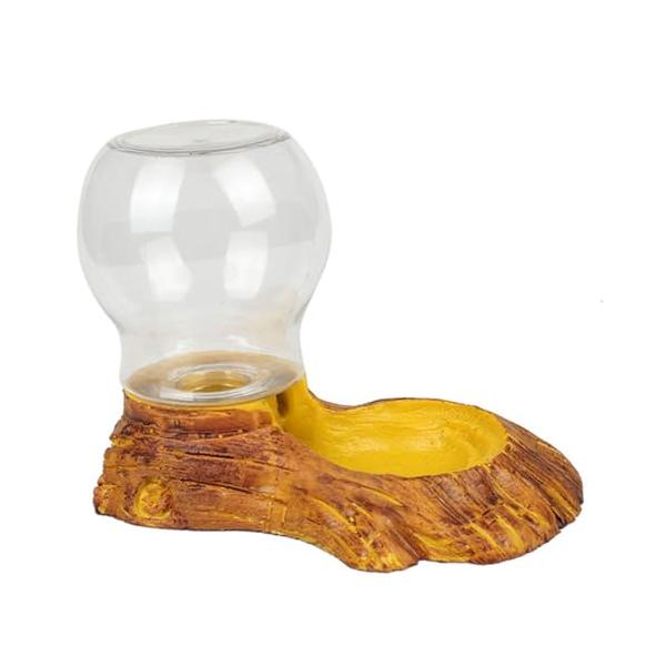 「ユアクト 水皿 水入れ 給水器 自動給水 餌 ボウル 両生類 食器 テラリウム 水槽 (黄色)」▼▼（商品説明）黄/-/s110・プロフェッショナルな設計の爬虫飲水器は、小型の爬虫類（亀、トカゲ、ヘビ）に最適です。安全性を重視した樹脂製で...