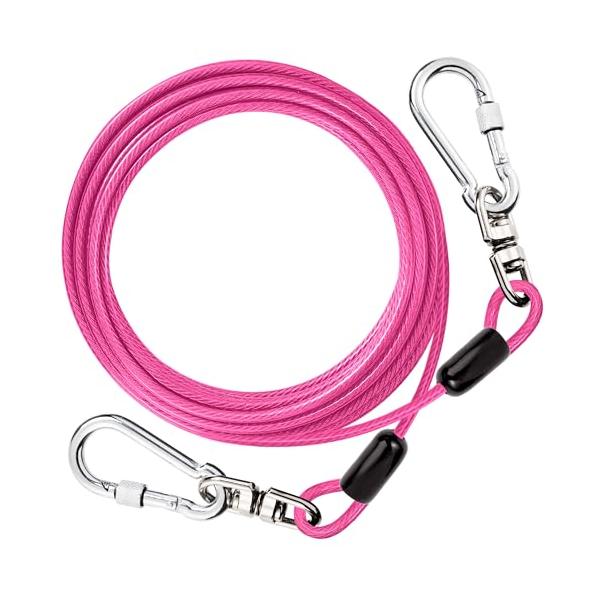 DANOFY 犬 係留 ワイヤー リード ケーブル - 犬用 係留ケーブル 5mm