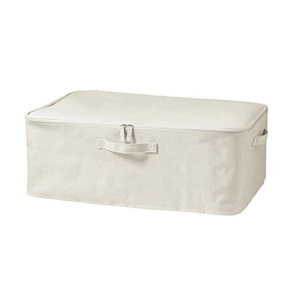他サイト： 無印良品 ソフトボックス 大 幅59×奥行39×高さ23cm ポリエステル麻 衣装ケース 12403531の商品画像