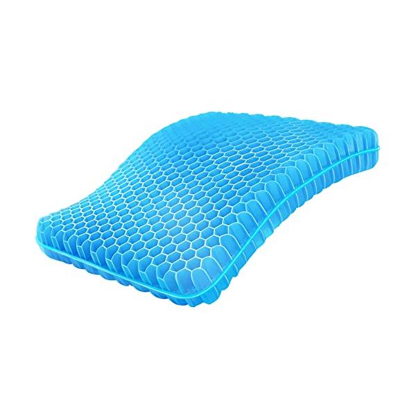 チチロバ(TITIROBA) ゲルクッション 極厚【冬用カバー付き】42×37×6cm 無重力 クッション 座布団 ハニ