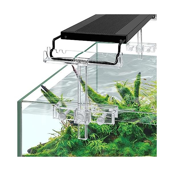 「driamor 水槽ライト スタンド アクリル スタンド 高さ調整可能 水槽ライトリフト 水槽 LED ライト ホルダー」▼737417240094▼（商品説明）シンプルクリア/Small/DMR_AL_HOLDER_999・Size:S...