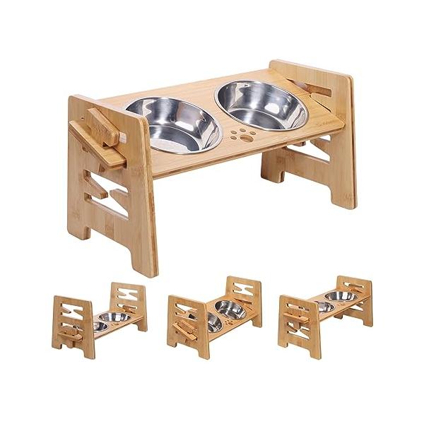 他サイト： FSC認証製品良木工房(YOSHIKI) 愛犬・愛猫の食生活を快適に 竹製 犬 餌台 猫 皿 ペット ご飯台 食事台 犬の商品画像