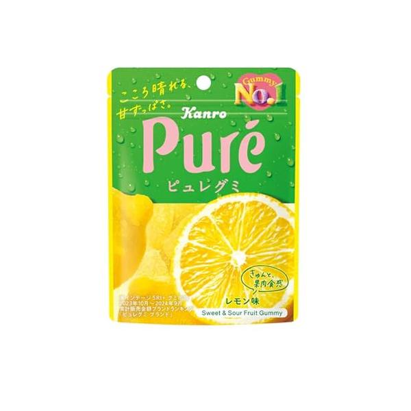 「カンロ ピュレグミレモン 56g×6個」▼4570134962988▼（商品説明）グミ商品紹介  甘ずっぱい果実感とおしゃれなデザインに心ときめく、王道グミコラーゲン＆ビタミンC入り・レモン果汁、ペースト入りゼラチン＆ペクチン配合で心地よ...