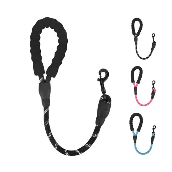 他サイト： fogman ショートリード 短引き 60cm 犬 大型犬 コントロール 散歩 安心 シンプル (ブラック)の商品画像