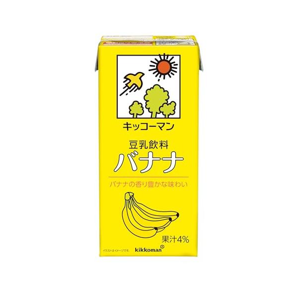 他サイト： Kikkoman キッコーマン 豆乳飲料 バナナ 1000ml ×6本の商品画像