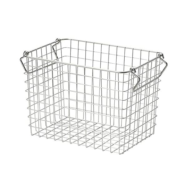 他サイト： 無印良品 ステンレスワイヤーバスケット1 約幅26×奥行18×高さ18cm 44831731 カゴ かごの商品画像