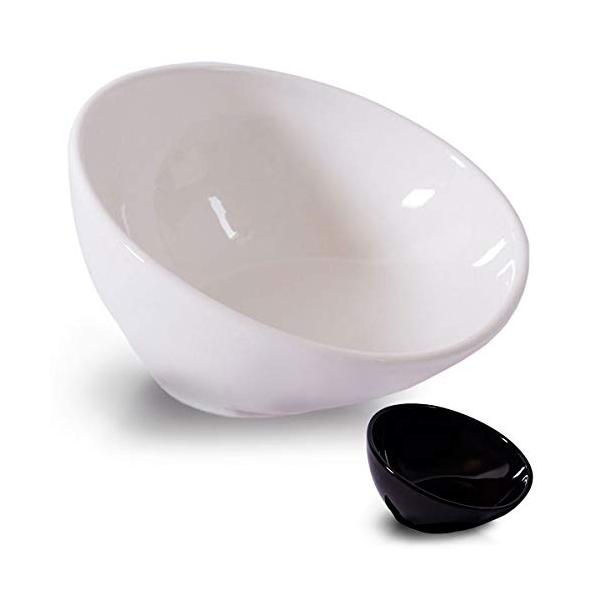 他サイト： iikuru 犬 餌入れ 猫 食器 ホワイト 洗いやすい 餌台 重め 陶器 ペット フードボウル (ホワイト)の商品画像