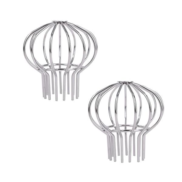 「ヒロワールドトレード 排水口 雨どい ストレーナー ステンレス ネット 排水カバー 排水網 落ち葉 (75口径用2個)」▼4582608273094▼（商品説明）ステンレスシルバー/75口径用2個/hwt353・Size:75口径用2個・...