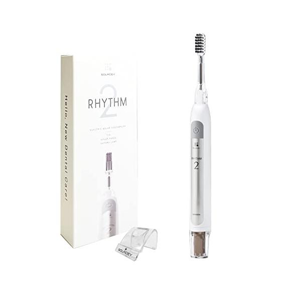 SOLADEY「RHYTHM2」電動歯ブラシ 変えブラシ付き SOLADEY ソラデーリズム2 替ブラシ＋ケース付セット【本体＋