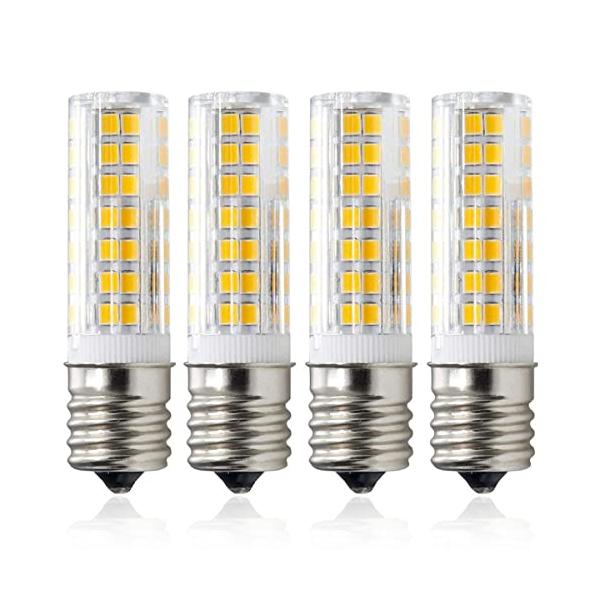 LED E17電球, 口金直径17mm 6W 100V 可調光 E17 電球色3000K, 60W